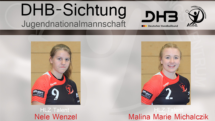 Nominierung zur DHB-Sichtung 2016 Marie Michalczik und Nele Wenzel