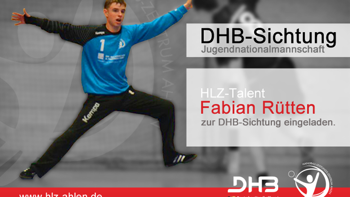 Nominierung zur DHB-Sichtung 2015 Fabian Rütten